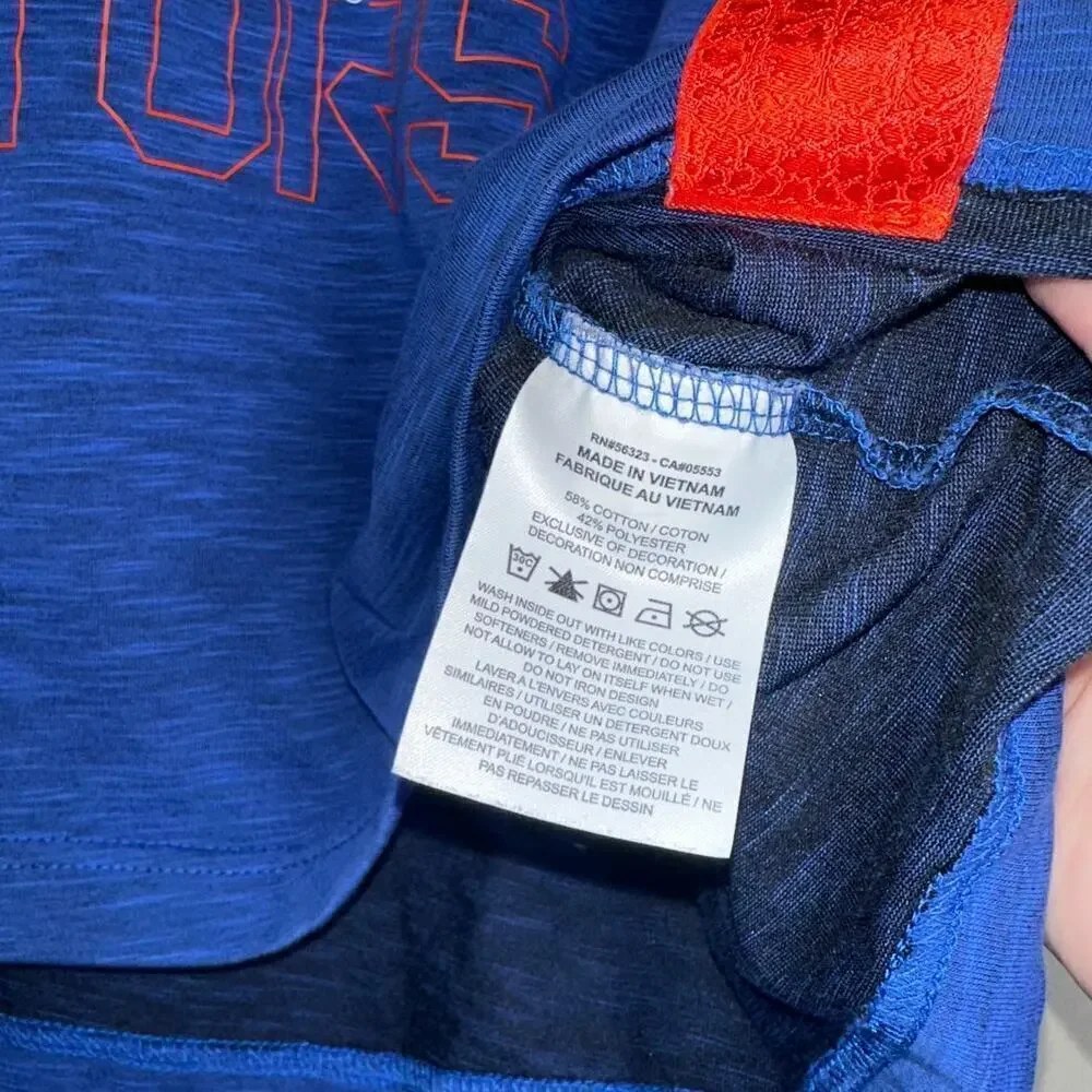 Nike Florida Gators Cropped T-Shirt Blue Orange XL Dri-Fit Ringer Football Tee